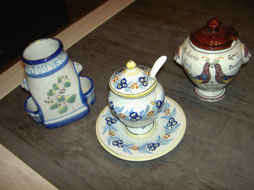 Lot moutardiers salière - lot,
