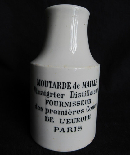 Ancien pot moutarde maille - à,