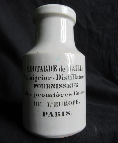 Ancien pot moutarde maille - pot, à