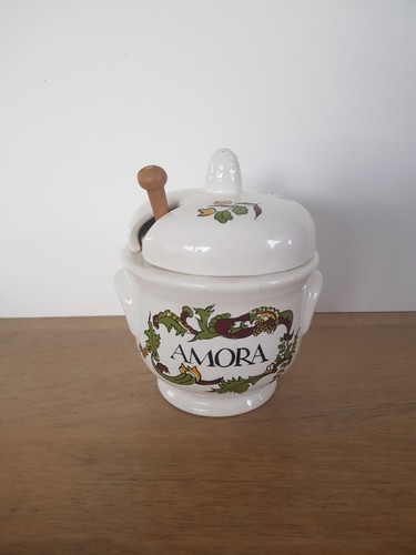 Moutardier amora faïence - moutardier, en